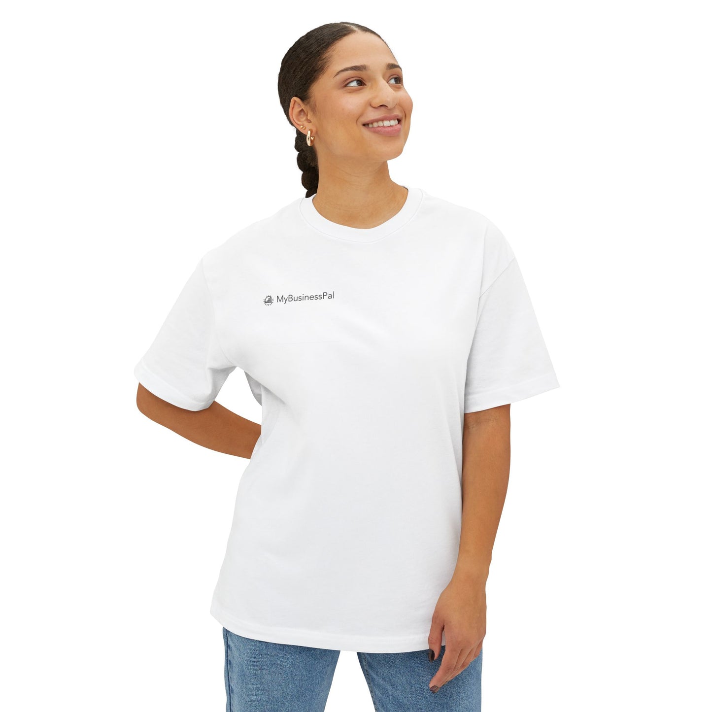 MyBusinessPal Unisex Oversized Boxy Tee - Comfy Casual Wear, Perfect for Workouts, Gifts, Summer Days, Personalized Styles