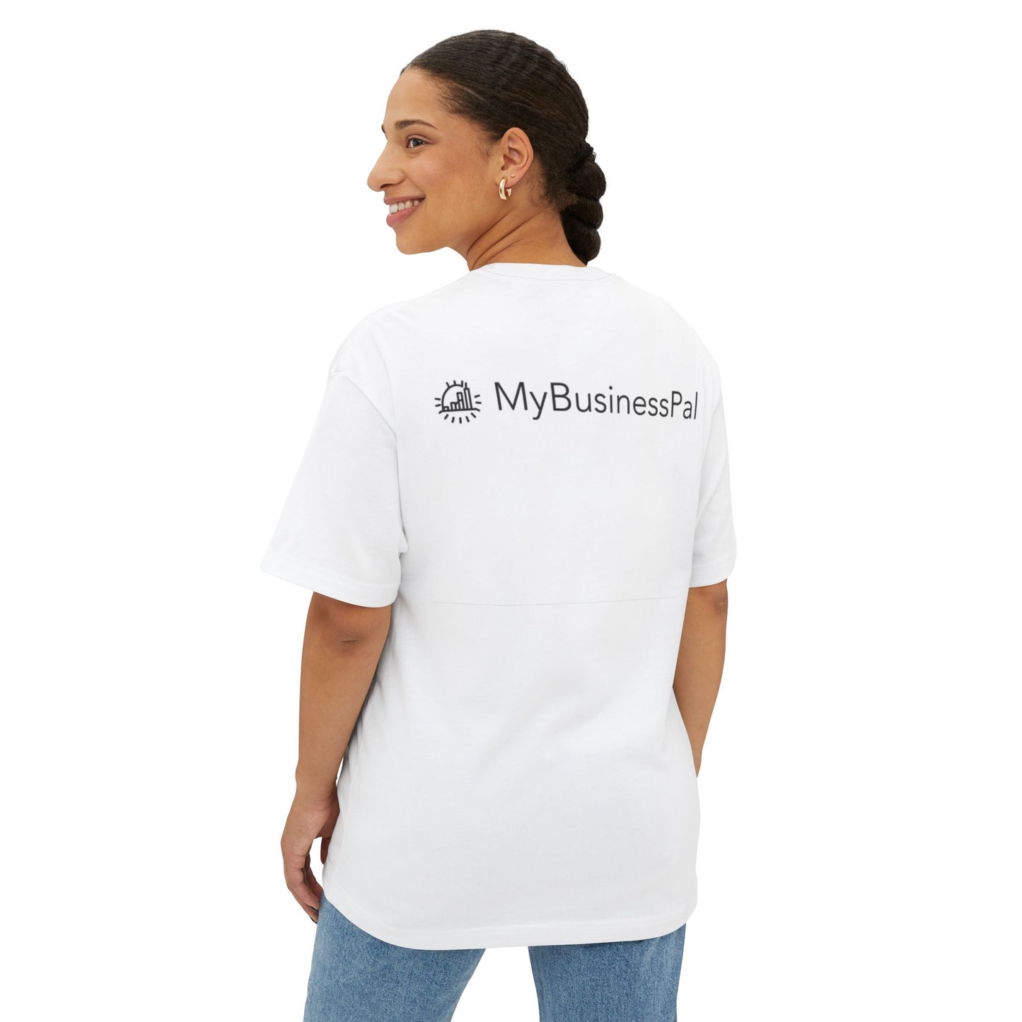 MyBusinessPal Unisex Oversized Boxy Tee - Comfy Casual Wear, Perfect for Workouts, Gifts, Summer Days, Personalized Styles